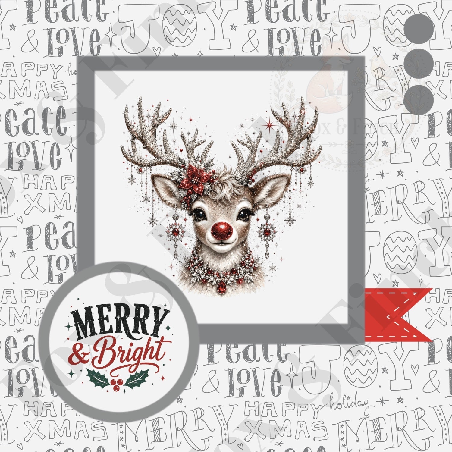 Stag Merry Christmas