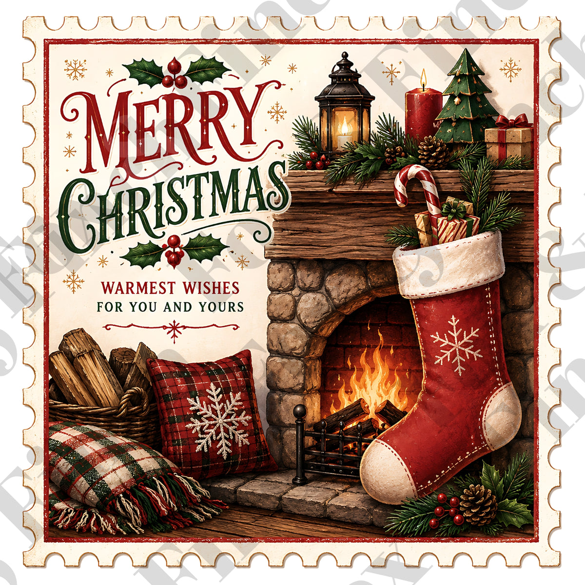 Merry Christmas Stocking Card