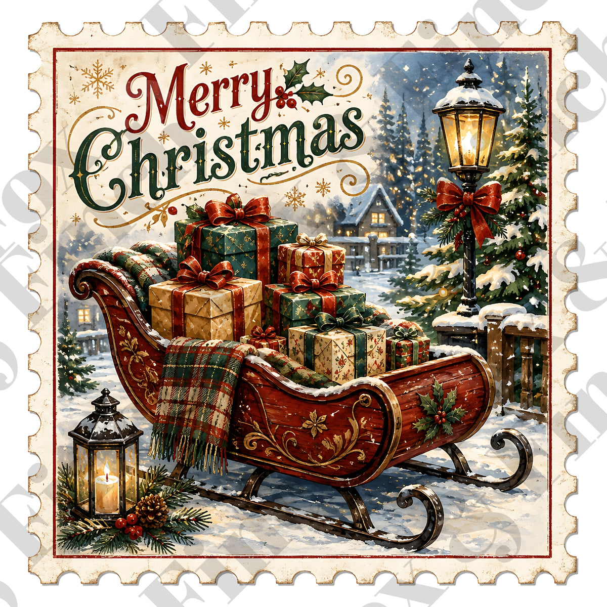 Merry Christmas Sleigh Card