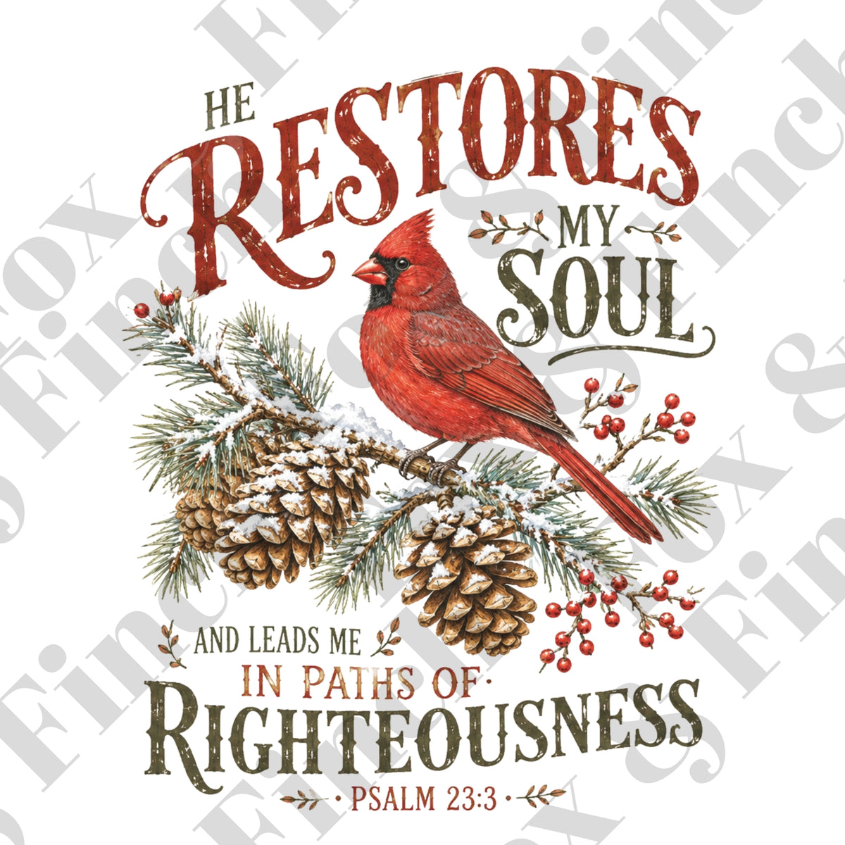 Christmas Cardinal Card