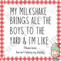 Milkshake Blank Card