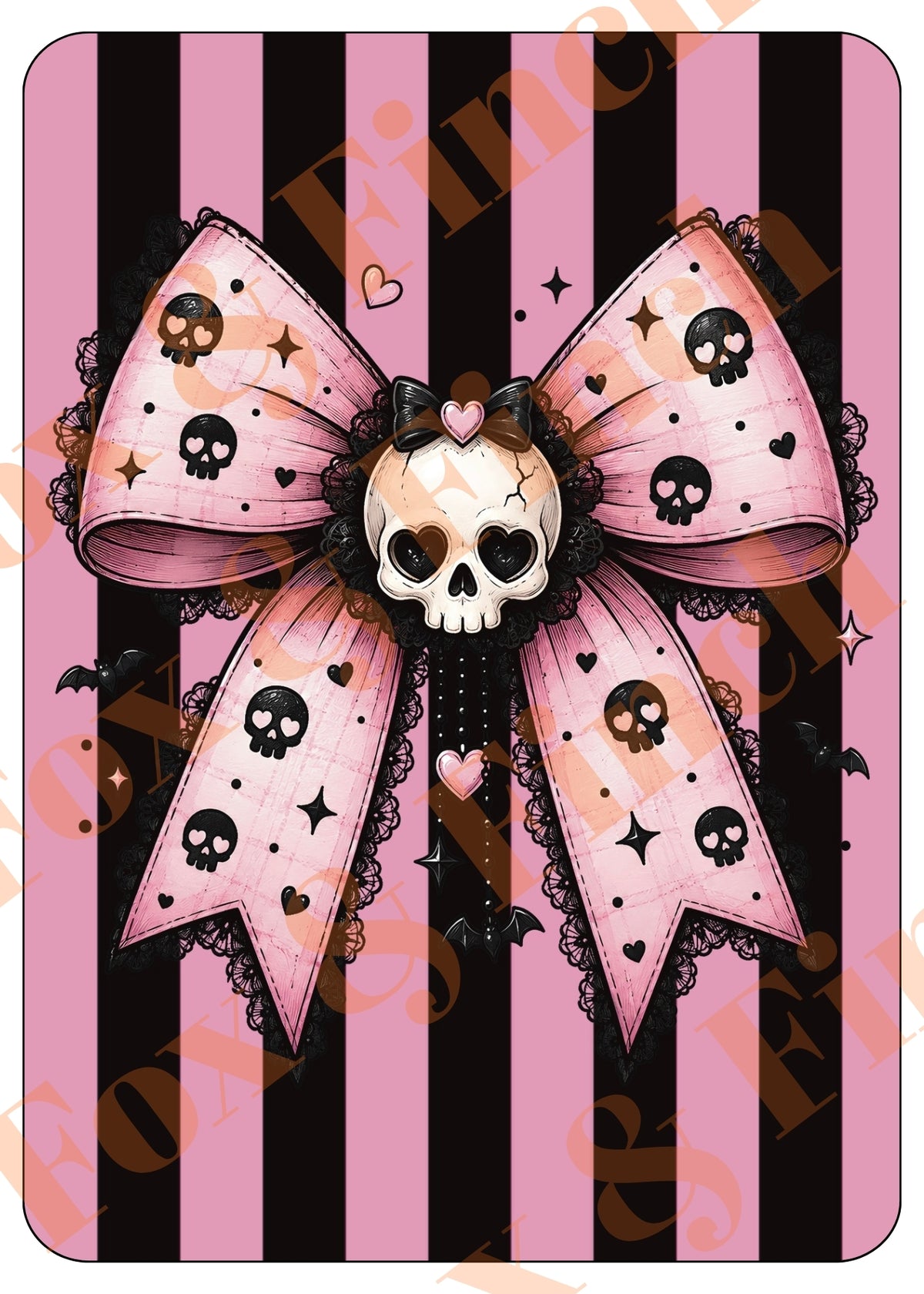 Skull Bow Kindle Insert